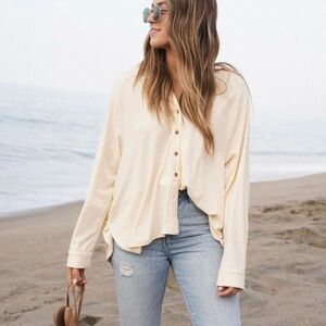 CJLA Mallory Button Top.